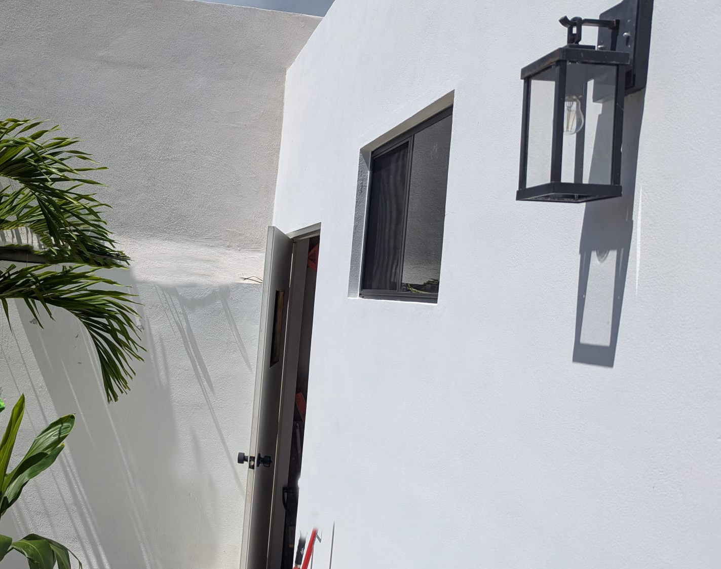 Back patio after construction and finishing